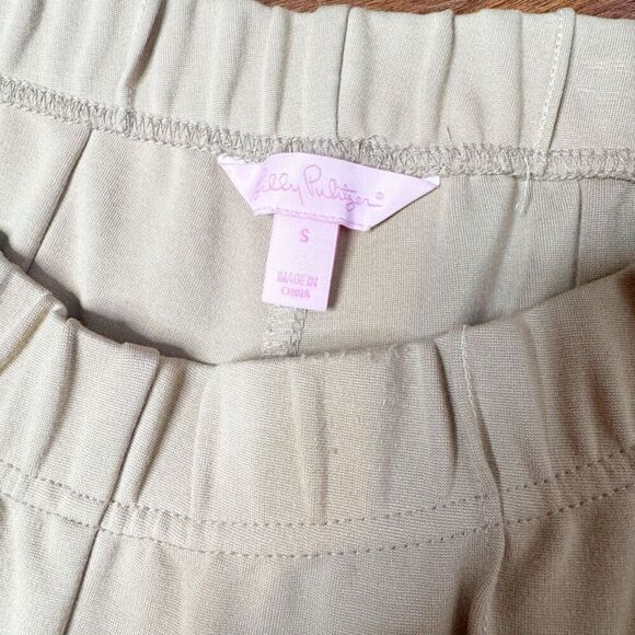 Lilly Pulitzer Toasted Coconut Tan Travel Vacation Pull-on Legging Pant Size S - Picture 4 of 7